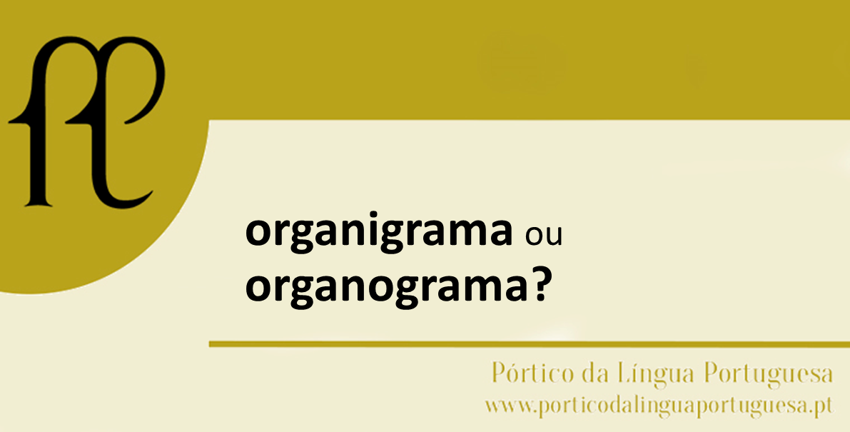 organigrama ou organograma?